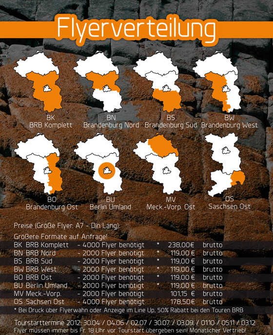 Flyerverteilung Aufsteller